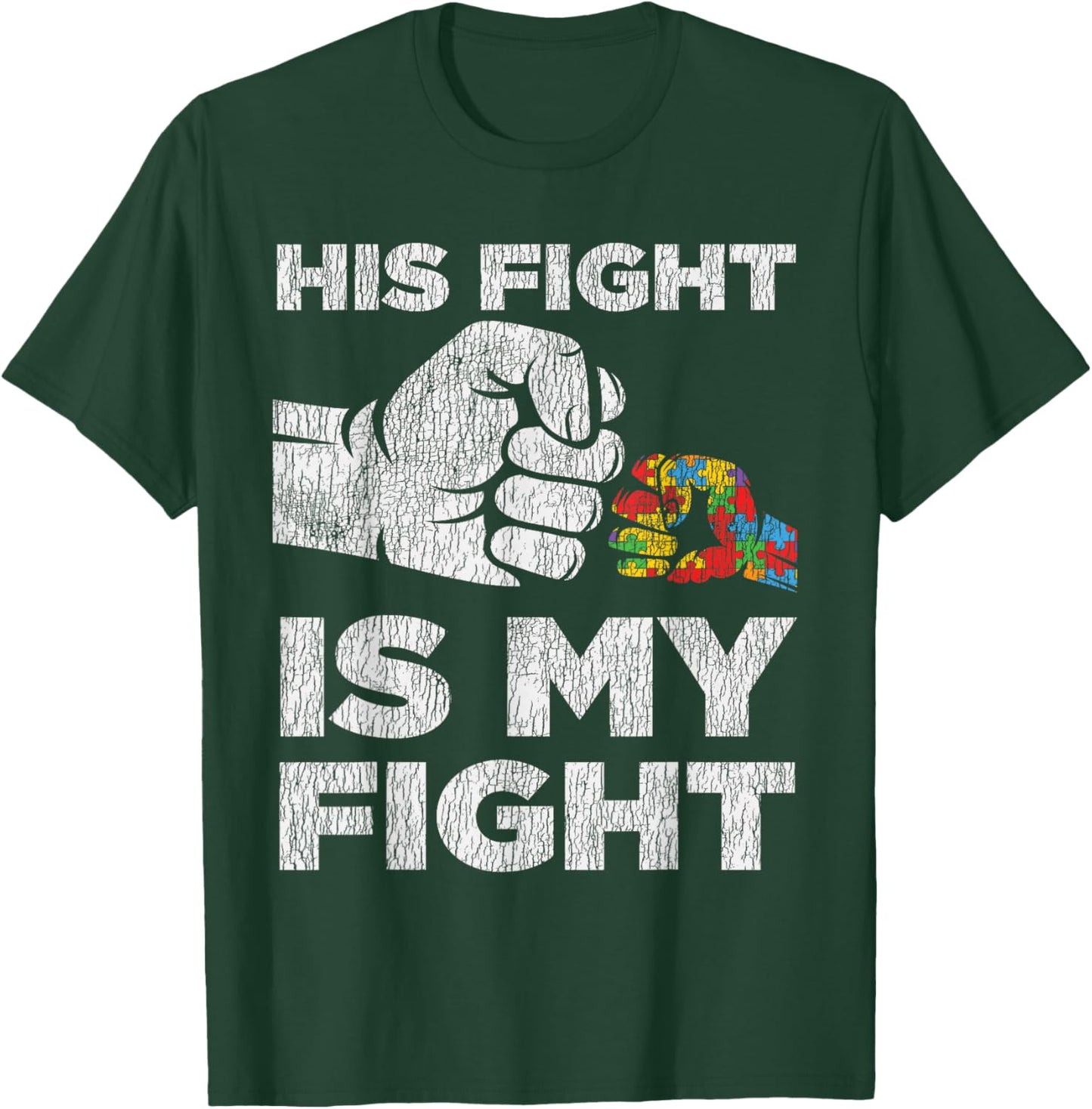 Autism Awareness Mom Dad Parents Autistic Kids Awareness Small T-Shirt - T-Shirt | Forest