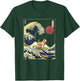 Basset Hound Japanese Kanagawa Wave Funny Surf Dog T-Shirt - T-Shirt | Forest