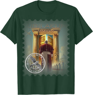 Jubilee 2025, Vatican, a travel souvenir, a Gift. T-Shirt - T-Shirt | Forest