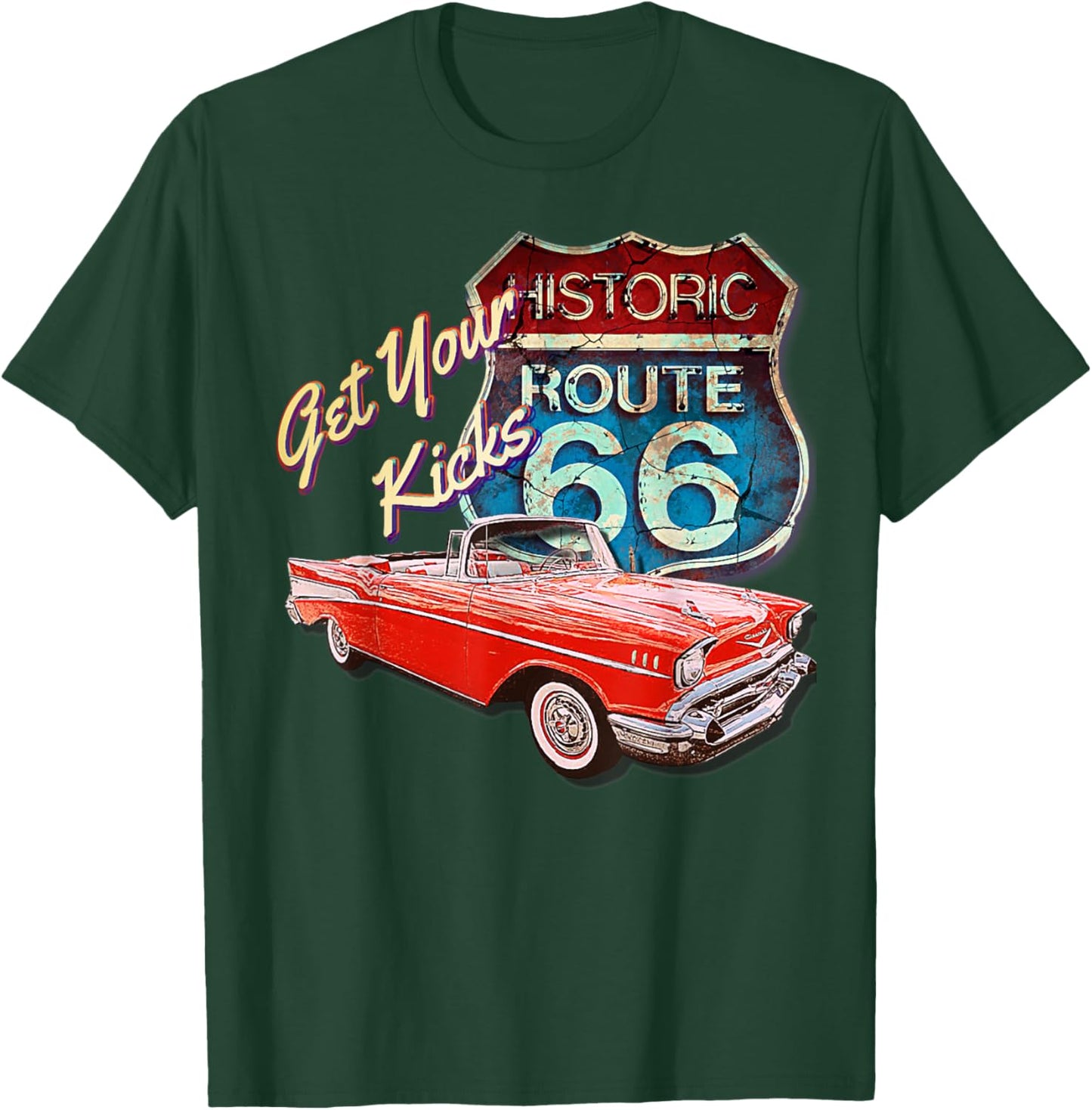 1957 57 Chevys Truck Bel Air Vintage Retro Car Street T-Shirt - T-Shirt | Forest