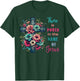 There is Power in The Name of Jesus Christian Cross Flowers T-Shirt - T-Shirt | Forest