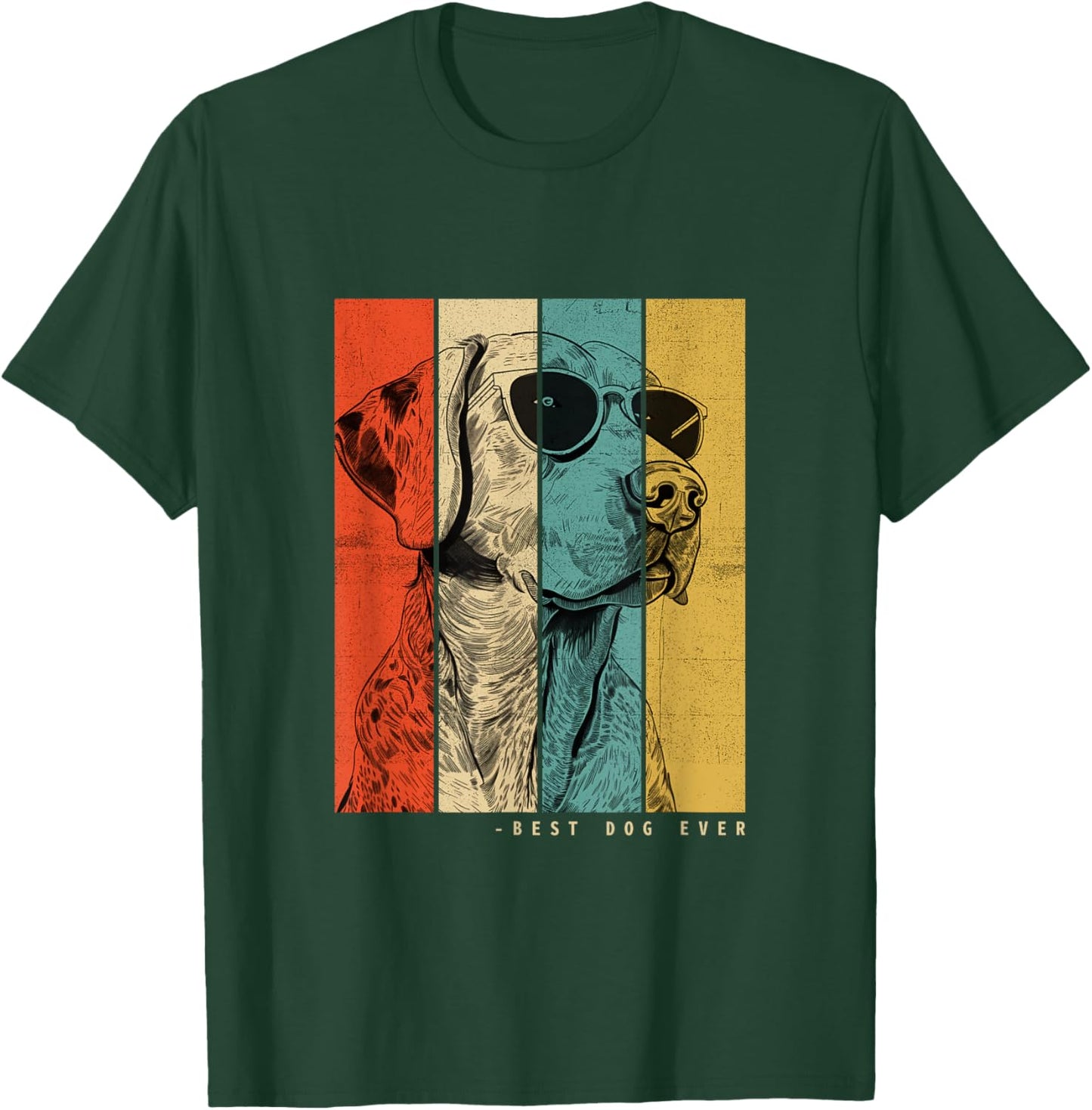 Vintage Catahoula Leopard Dog Mom Dad Kids Men Women T-Shirt - T-Shirt | Forest