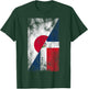 Japan Dominican Republic Flags - Japanese Dominican T-Shirt - T-Shirt | Forest