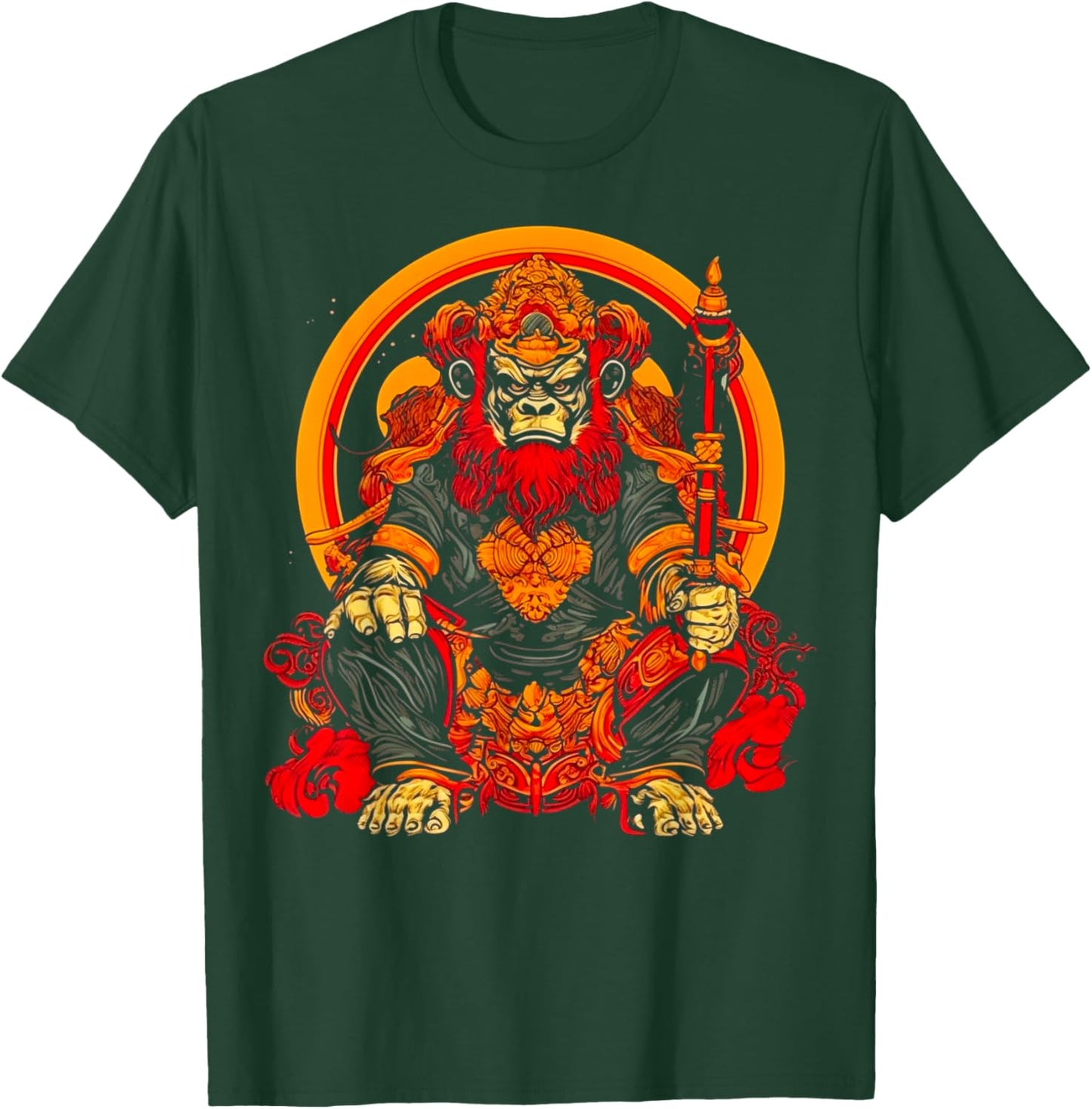 Wukong Chinese Mythology Monkey King T-Shirt - T-Shirt | Forest