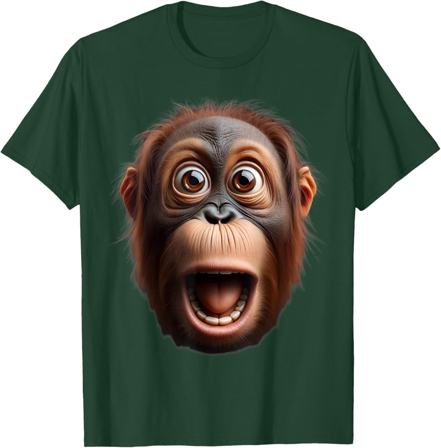 Funny Monkey Face orangutan T-Shirt - T-Shirt | Forest