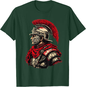 Weightlifting fitness gym Roman soldier Legion T-Shirt - T-Shirt | Forest