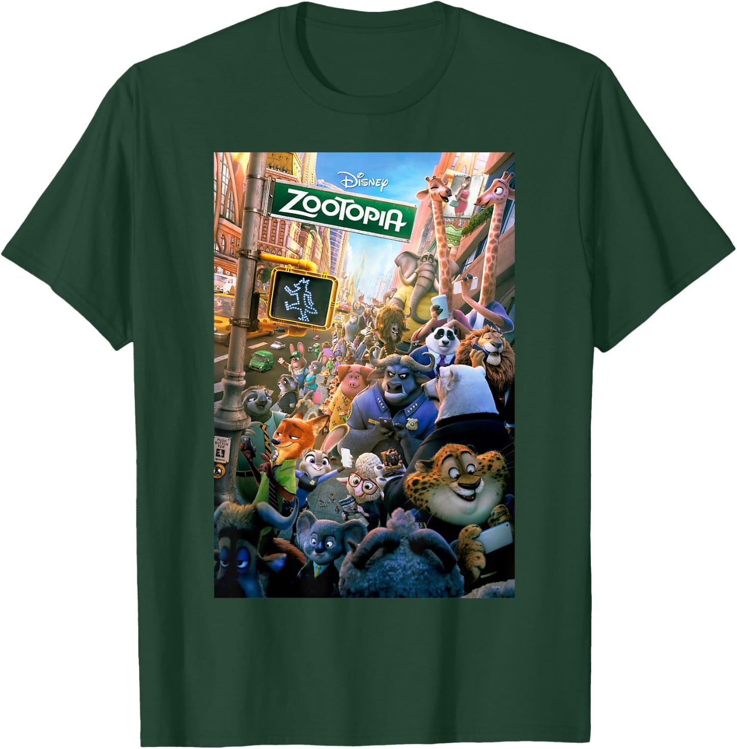 Disney Zootopia Poster T-Shirt - T-Shirt | Forest