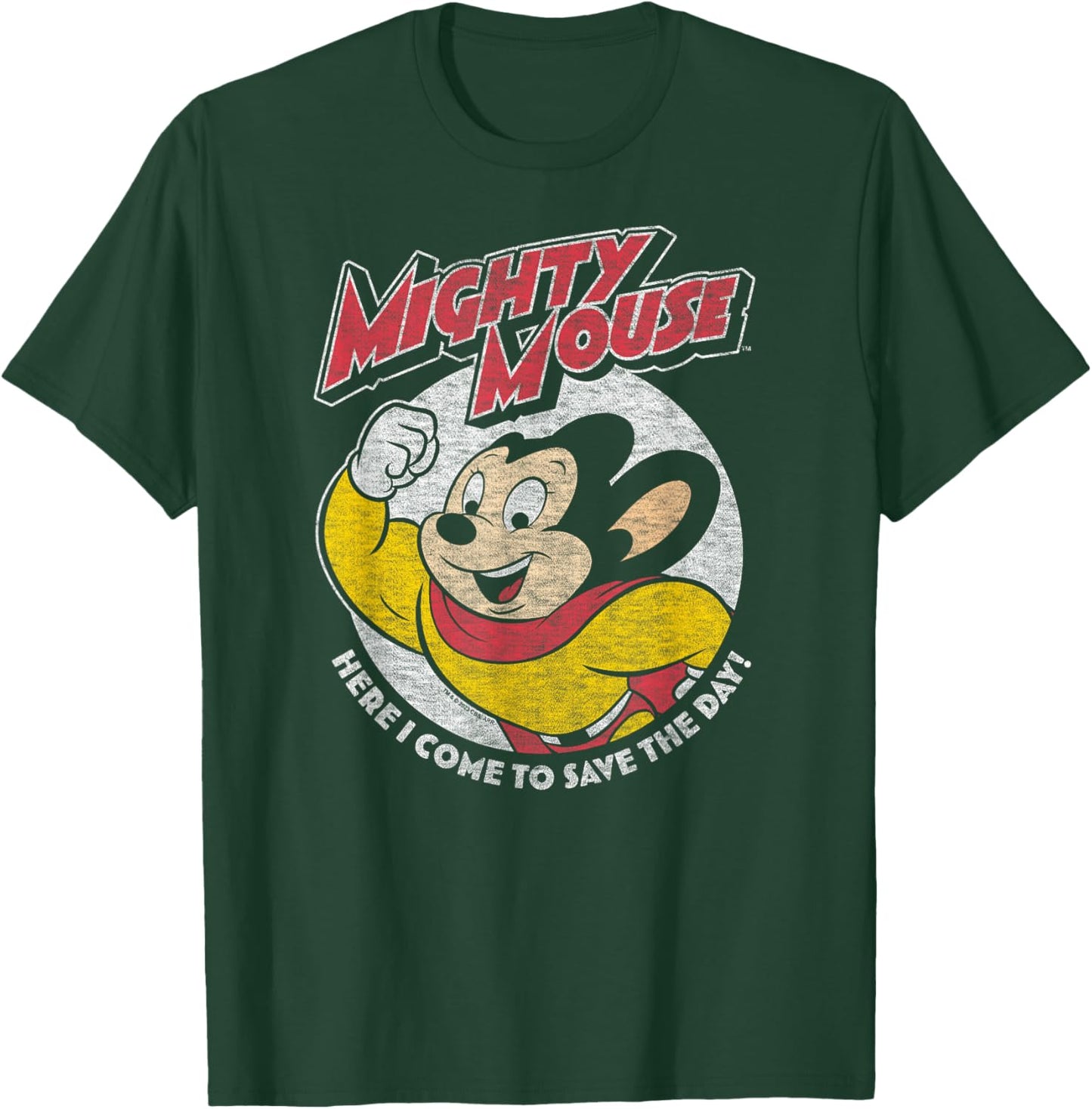 Mighty Mouse - MM Save The Day T-Shirt - T-Shirt | Forest