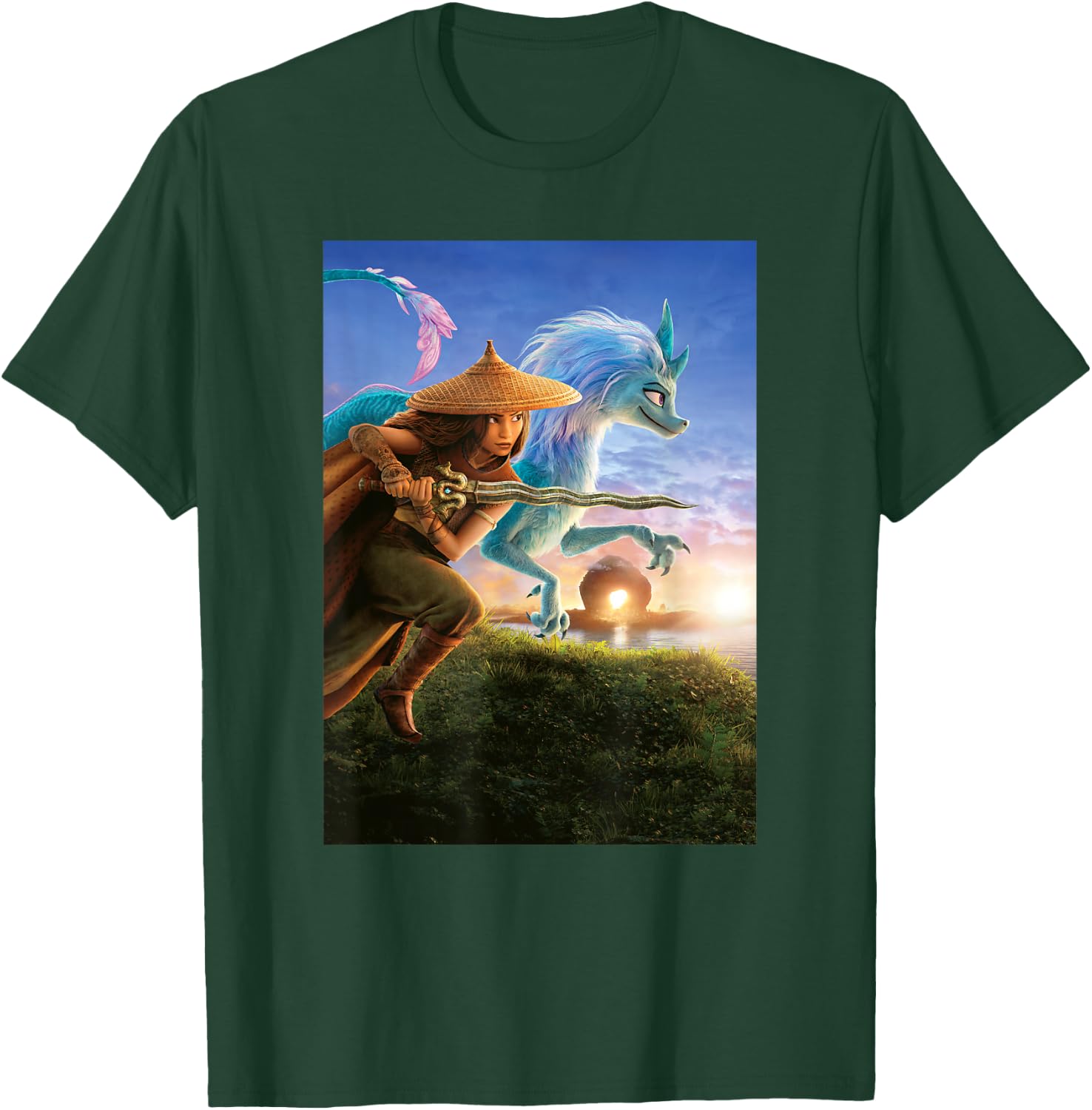 Disney Raya And The Last Dragon Raya Sisu Poster T-Shirt - T-Shirt | Forest