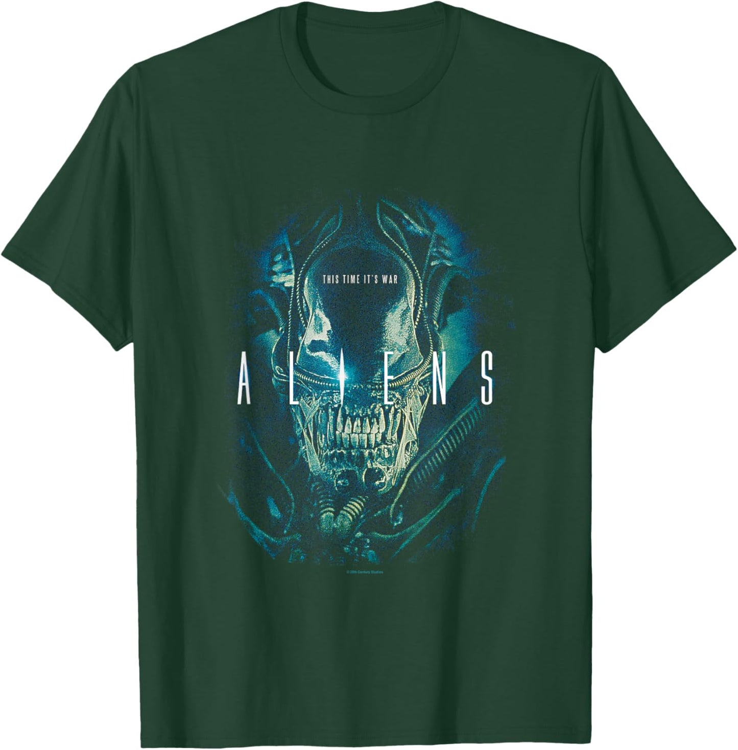 Aliens Iconic Xenomorph This Time It's War Big Chest Poster T-Shirt - T-Shirt | Forest