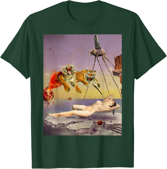 Dream caused by the flight of a bee of Dali T-Shirt - T-Shirt | Forest