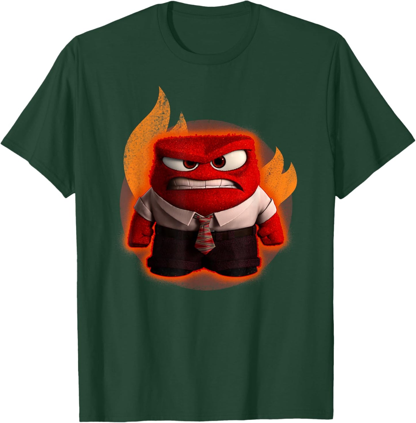 Disney Pixar Inside Out Anger Full Body Flaming Shot T-Shirt - T-Shirt | Forest