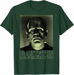 Universal Monsters Frankenstein Dark Portrait T-Shirt - T-Shirt | Forest