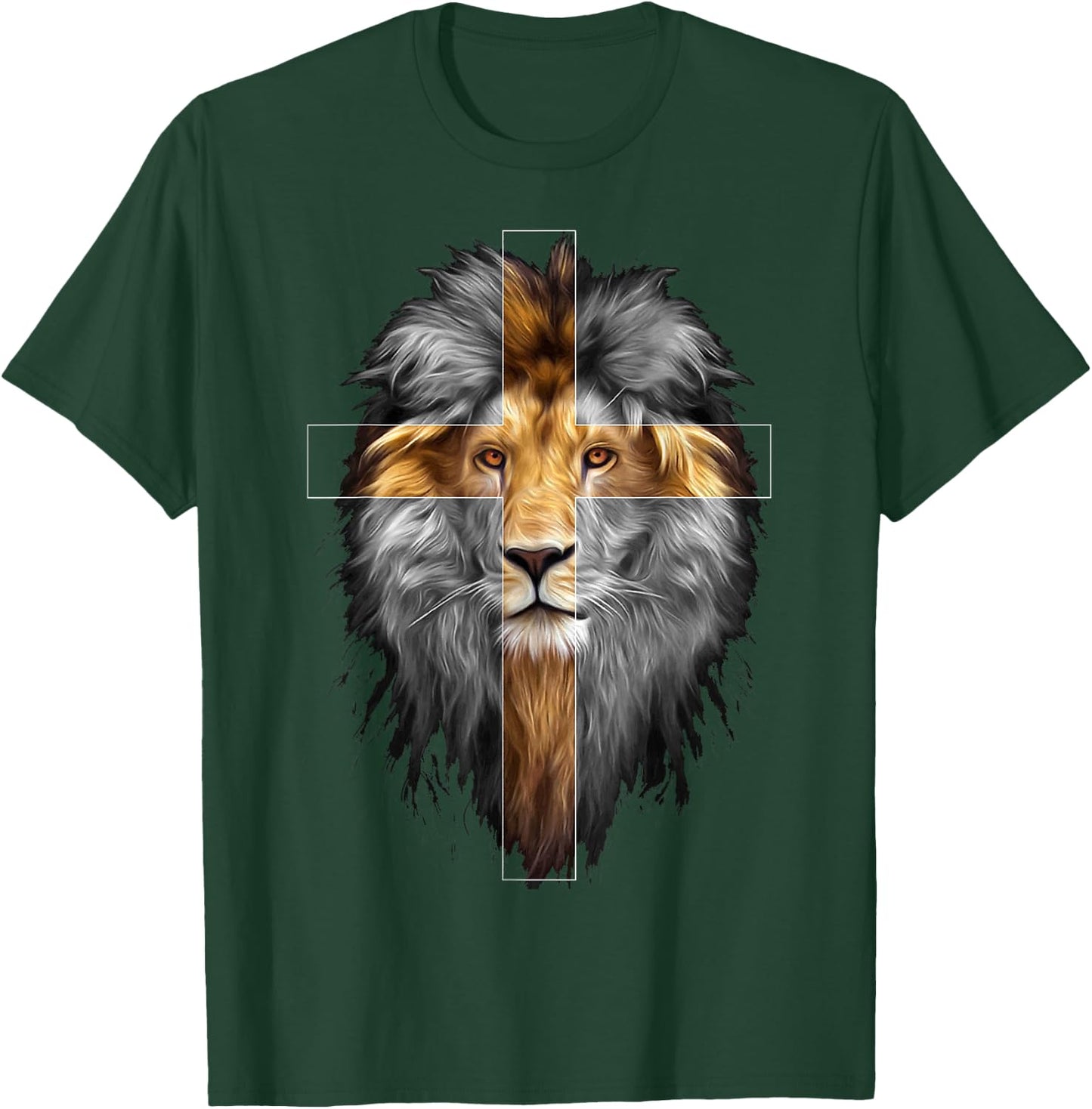 Jesus Lion of Judah | Christian T-Shirt - T-Shirt | Forest
