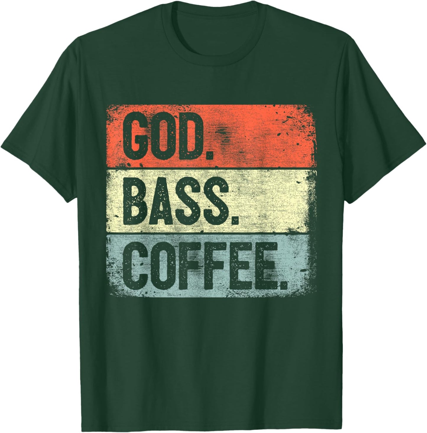 Christian Bassist Jesus Bass Worship Bass Player T-Shirt - T-Shirt | Forest