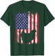 US Flag Chicken Vintage Farming Animal Patriotic Farmer Gift T-Shirt - T-Shirt | Forest