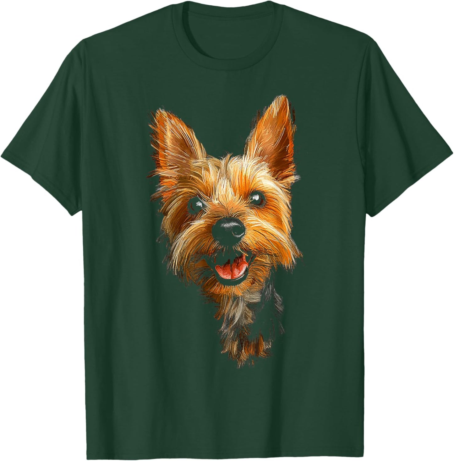 Silky Terrier Dog Motif Pet Illustration Silky Terrier T-Shirt - T-Shirt | Forest