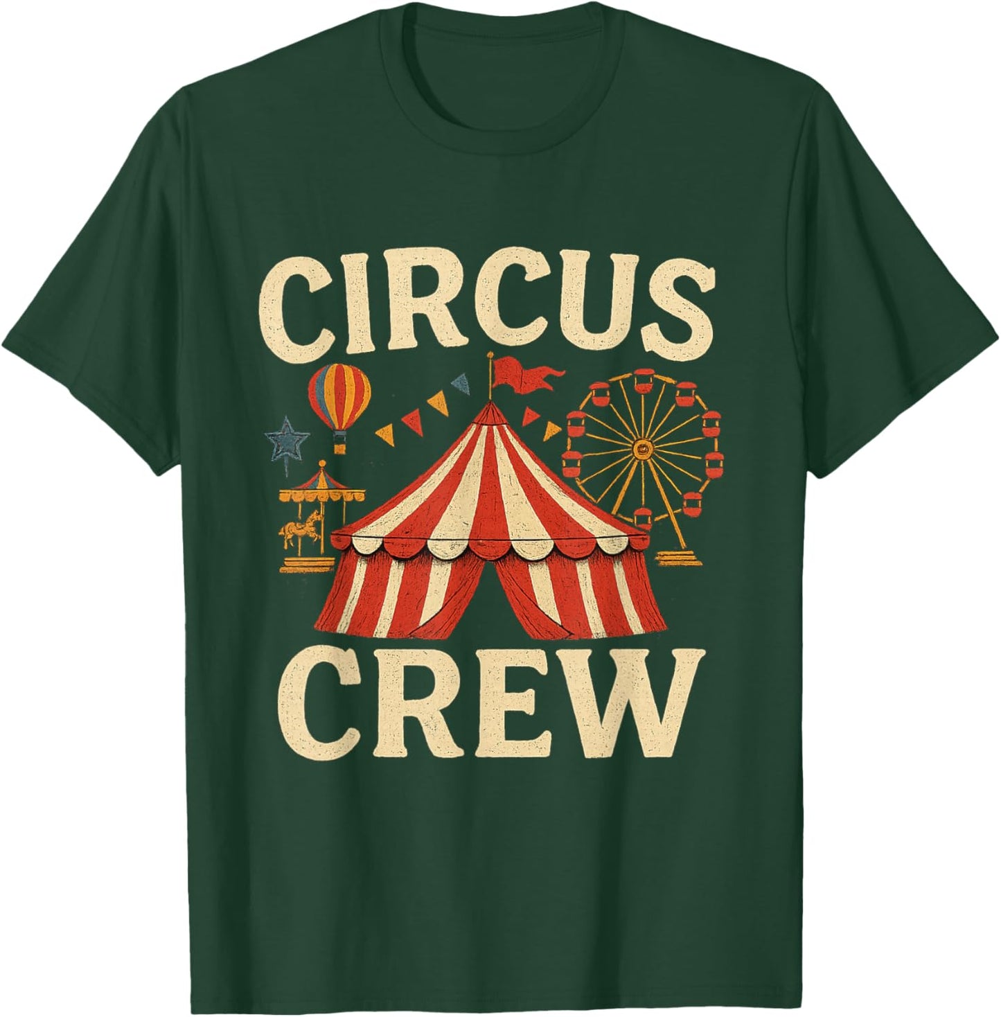 Circus Crew Funny Circus Staff Costume Circus Theme Party T-Shirt - T-Shirt | Forest