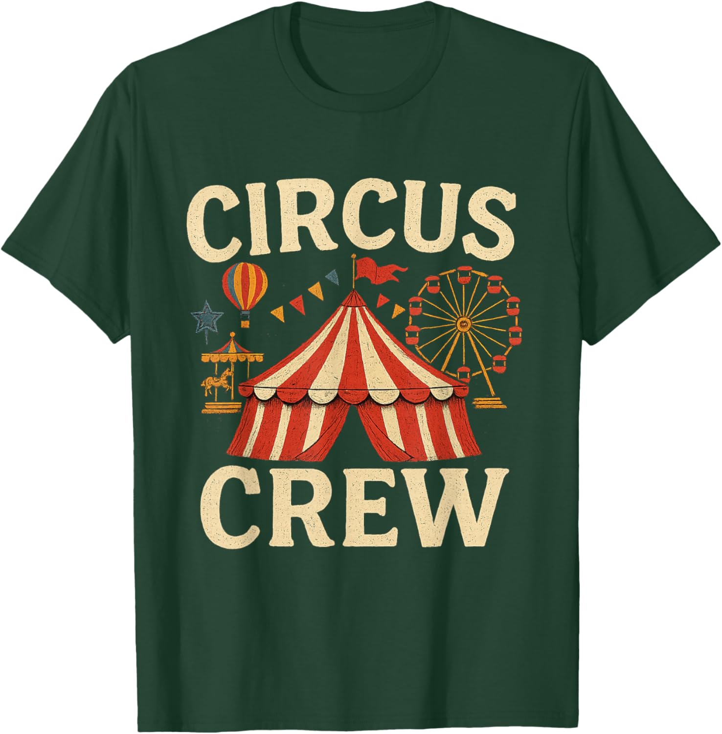 Circus Crew Funny Circus Staff Costume Circus Theme Party T-Shirt - T-Shirt | Forest
