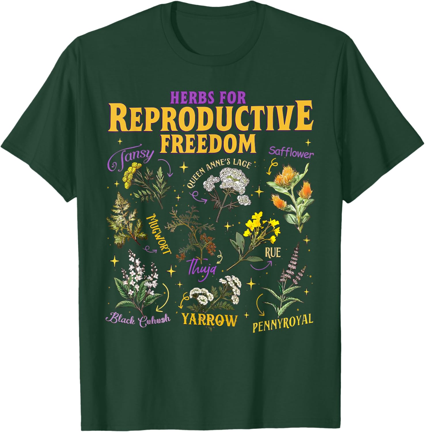 Herbs For Reproductive Freedom Reproductive Rights Herbs T-Shirt - T-Shirt | Forest