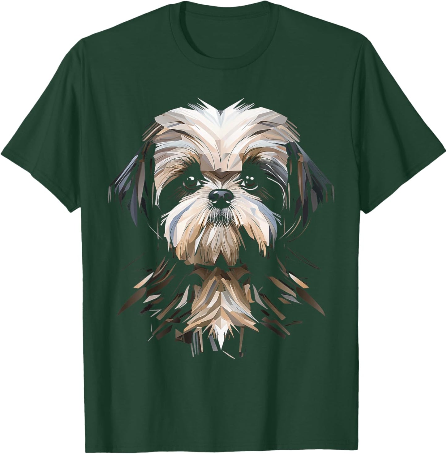 Shih Tzu Motif Pet Art Dog Shih Tzu Men Women Kids T-Shirt - T-Shirt | Forest