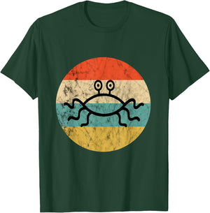 Flying Spaghetti Monster Pastafari Retro Sunset Church FSM T-Shirt - T-Shirt | Forest
