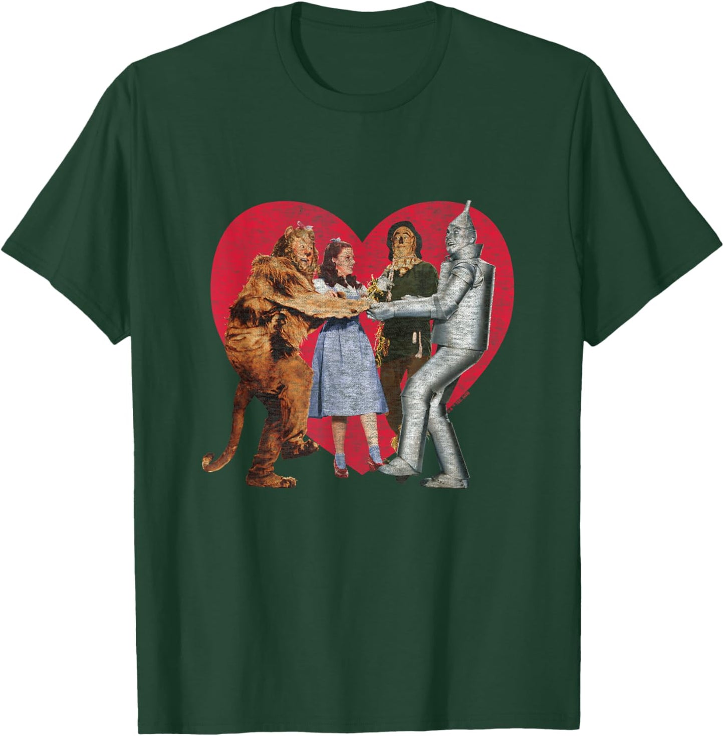 The Wizard of Oz - Oz Group Photo Heart T-Shirt - T-Shirt | Forest