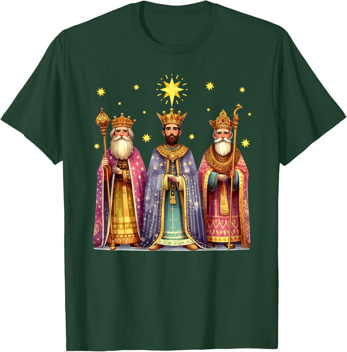 Feliz Dia De Reyes Epiphany Three Kings Day Los Reyes Magos T-Shirt - T-Shirt | Forest