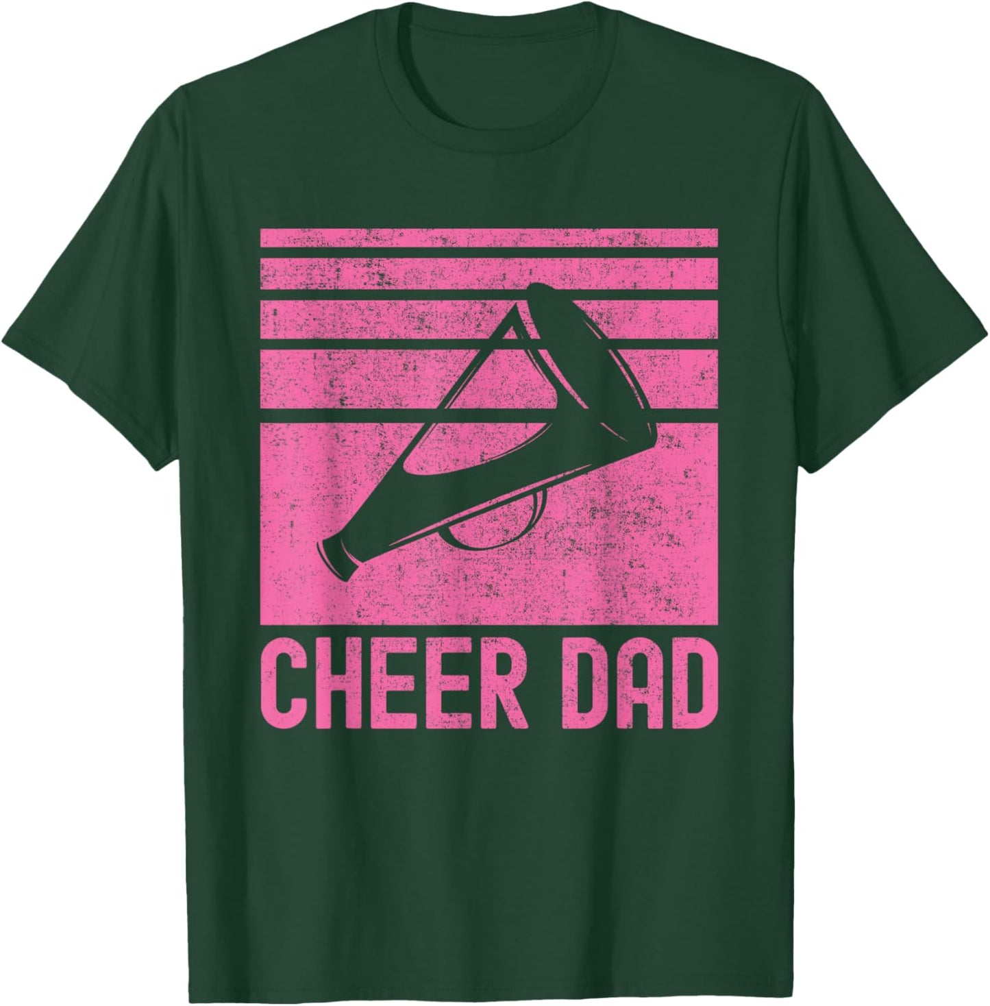 Cheer Dad Pink Cheerleading T-Shirt - T-Shirt | Forest