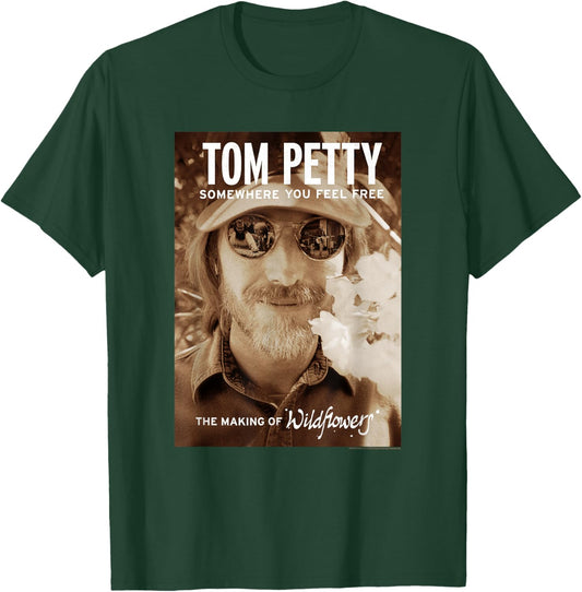 Tom Petty Somewhere You Feel Free The Making of Wildflowers T-Shirt - T-Shirt | Forest