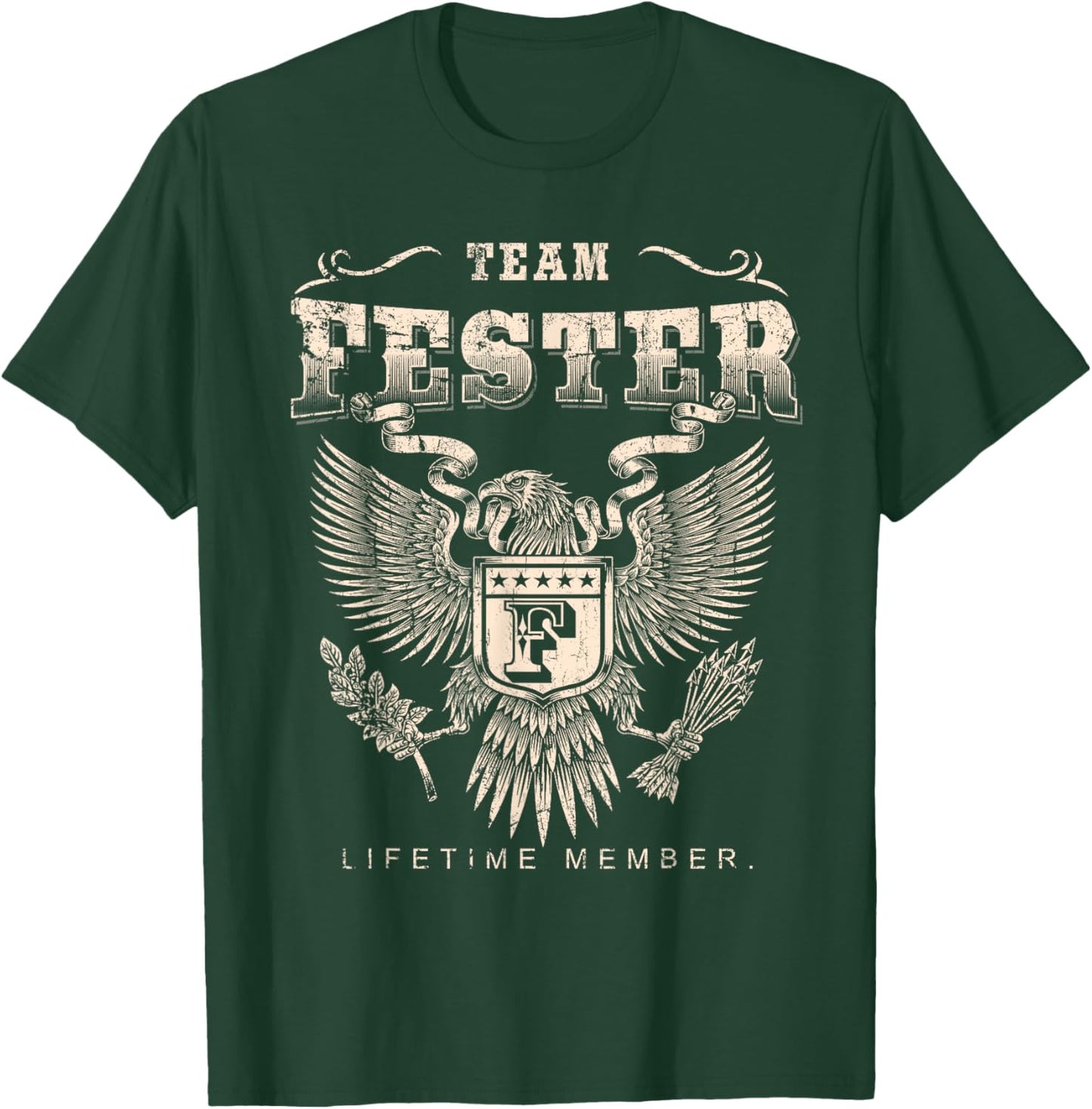 Team Fester Lifetime Member - Fester Name T-Shirt - T-Shirt | Forest
