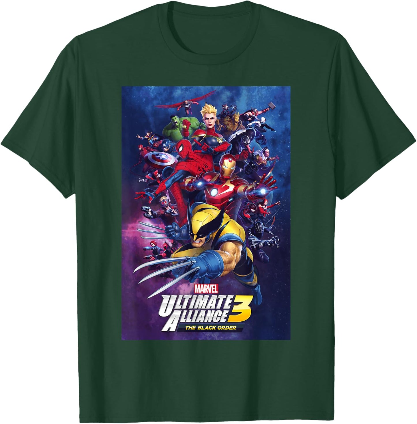 MARVEL ULTIMATE ALLIANCE 3: THE BLACK ORDER Poster T-Shirt - T-Shirt | Forest