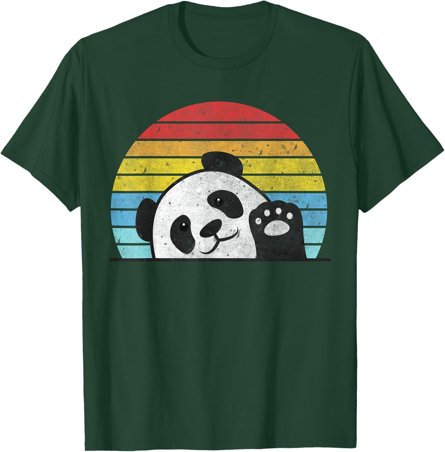 Retro Panda Cute Panda Bear Vintage Zookeeper Zoo Family Fan T-Shirt - T-Shirt | Forest
