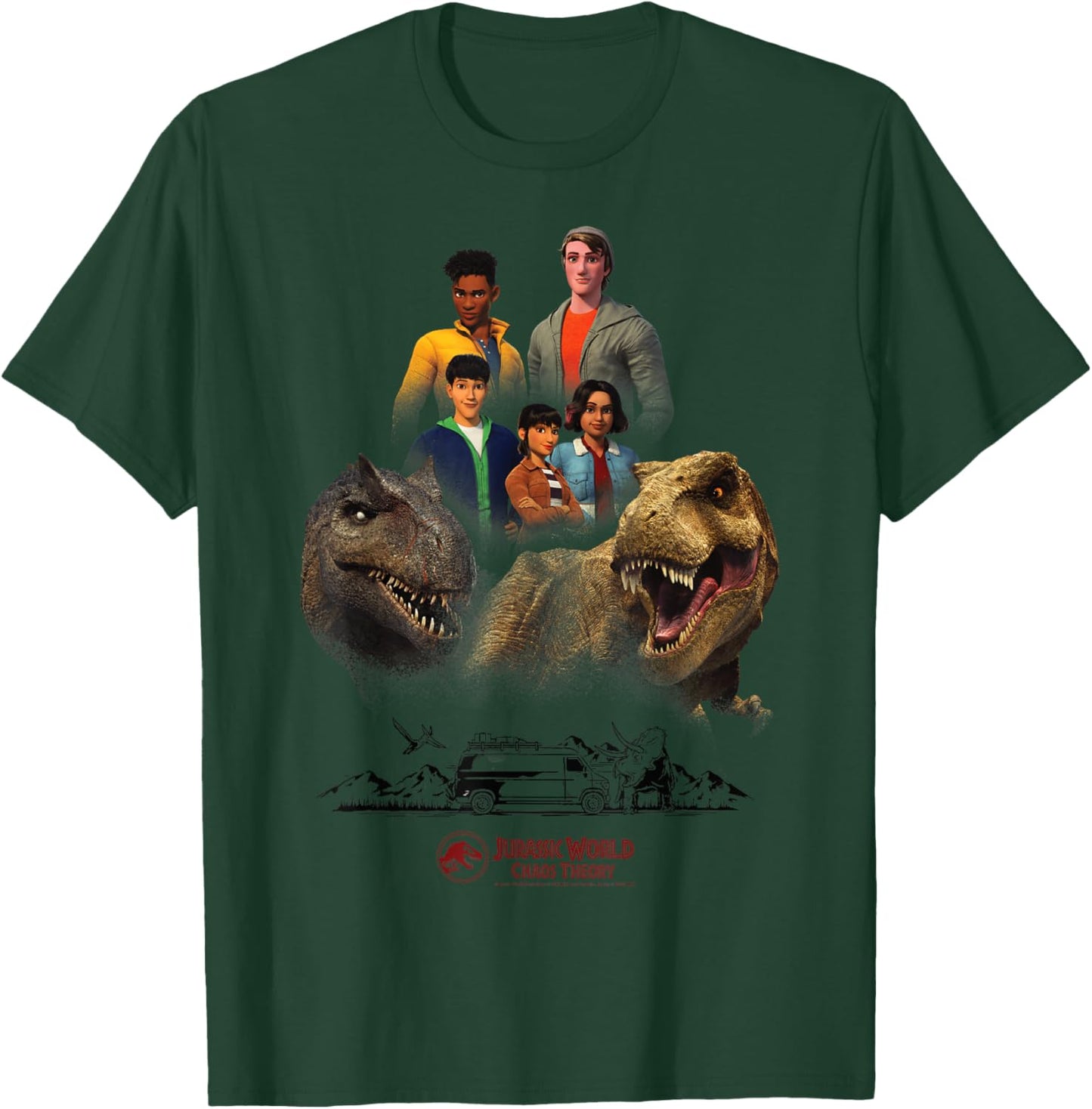 Jurassic World: Chaos Theory Nublar 5 T-Rex T-Shirt - T-Shirt | Forest