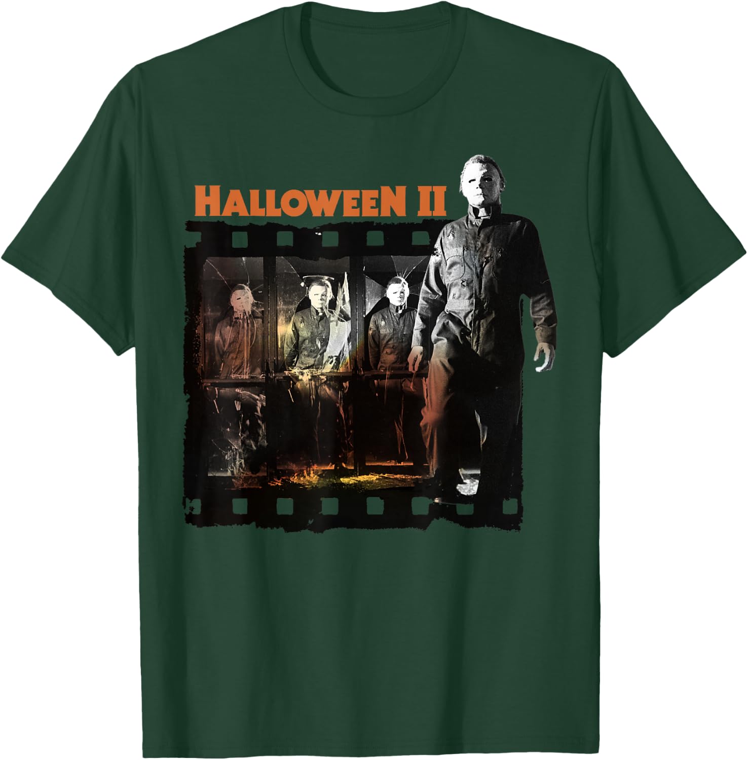 Halloween 2 Michael Myers Film Strip Poster T-Shirt - T-Shirt | Forest