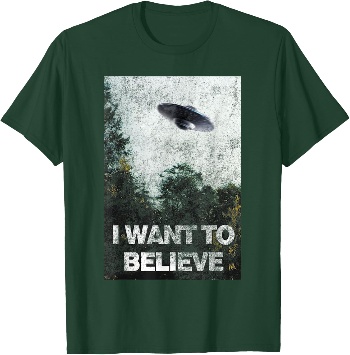 I want to believe Area 51 UFO Alien Abduction T-Shirt - T-Shirt | Forest