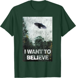 I want to believe Area 51 UFO Alien Abduction T-Shirt - T-Shirt | Forest