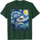 Funny Shark - Van Gogh Style - Starry Night T-Shirt - T-Shirt | Forest
