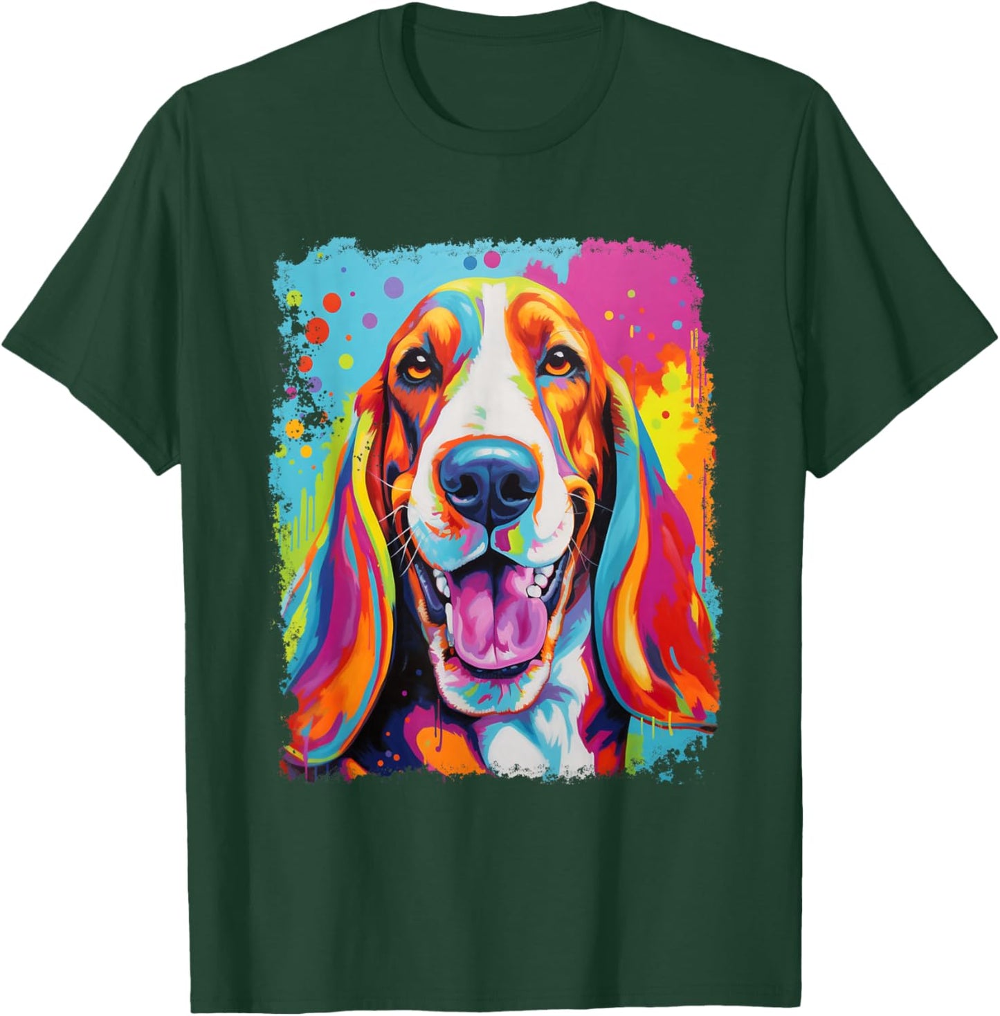Vintage Dog Basset Hound T-Shirt - T-Shirt | Forest