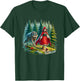 Little Red Riding Hood Stalked by Wolf Halloween Costume T-Shirt - T-Shirt | Forest