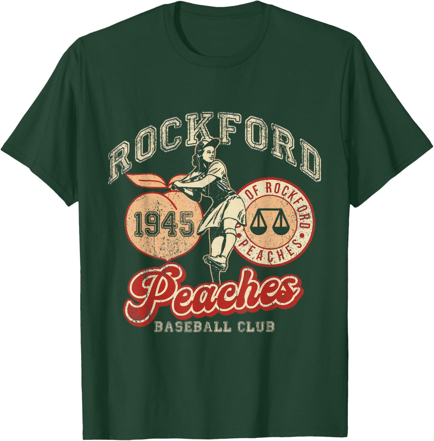 Rockford Vintage 1945 Peaches T-Shirt - T-Shirt | Forest