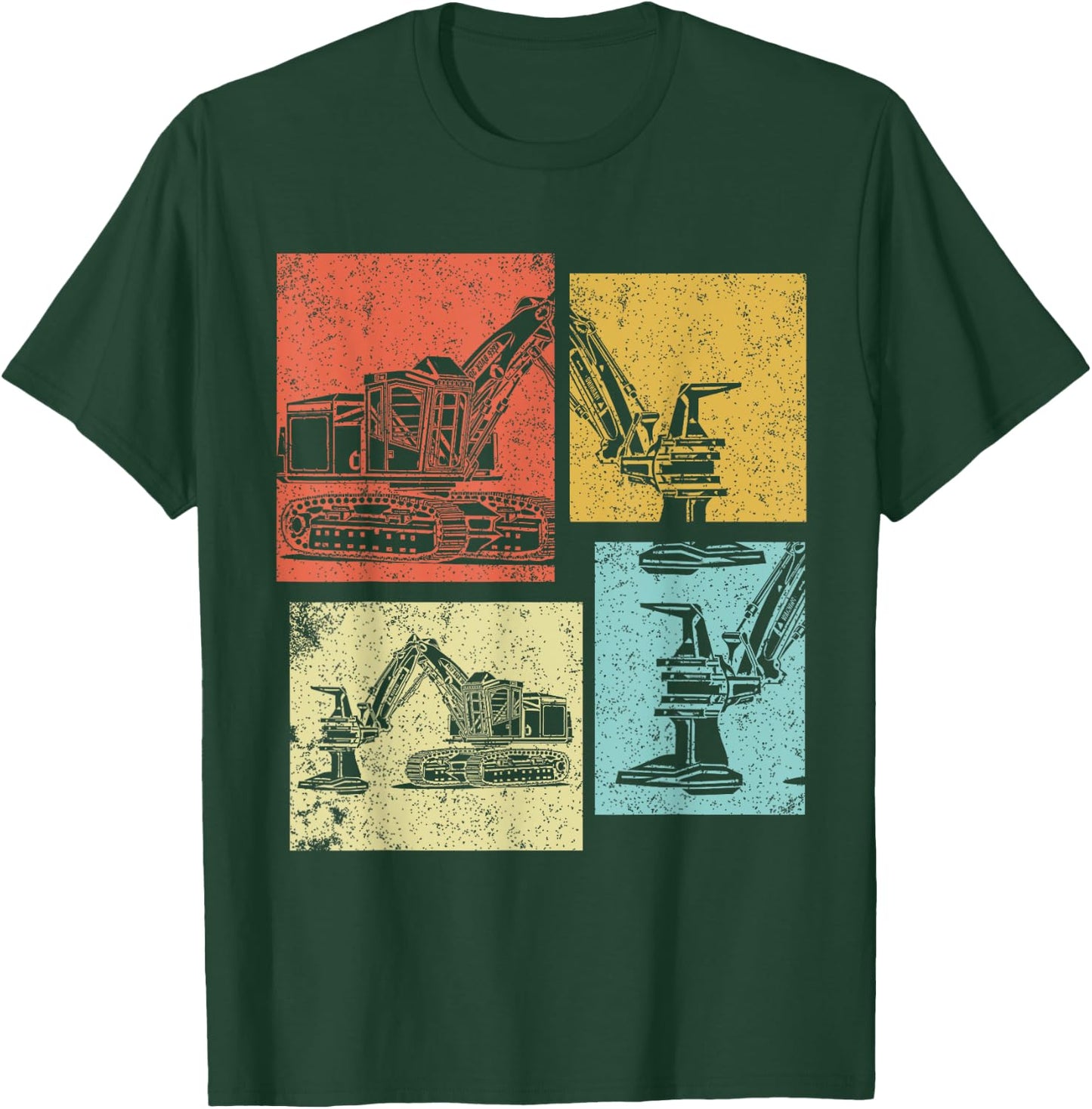 Feller Buncher Vintage Logger Logging Log Man Women T-Shirt - T-Shirt | Forest