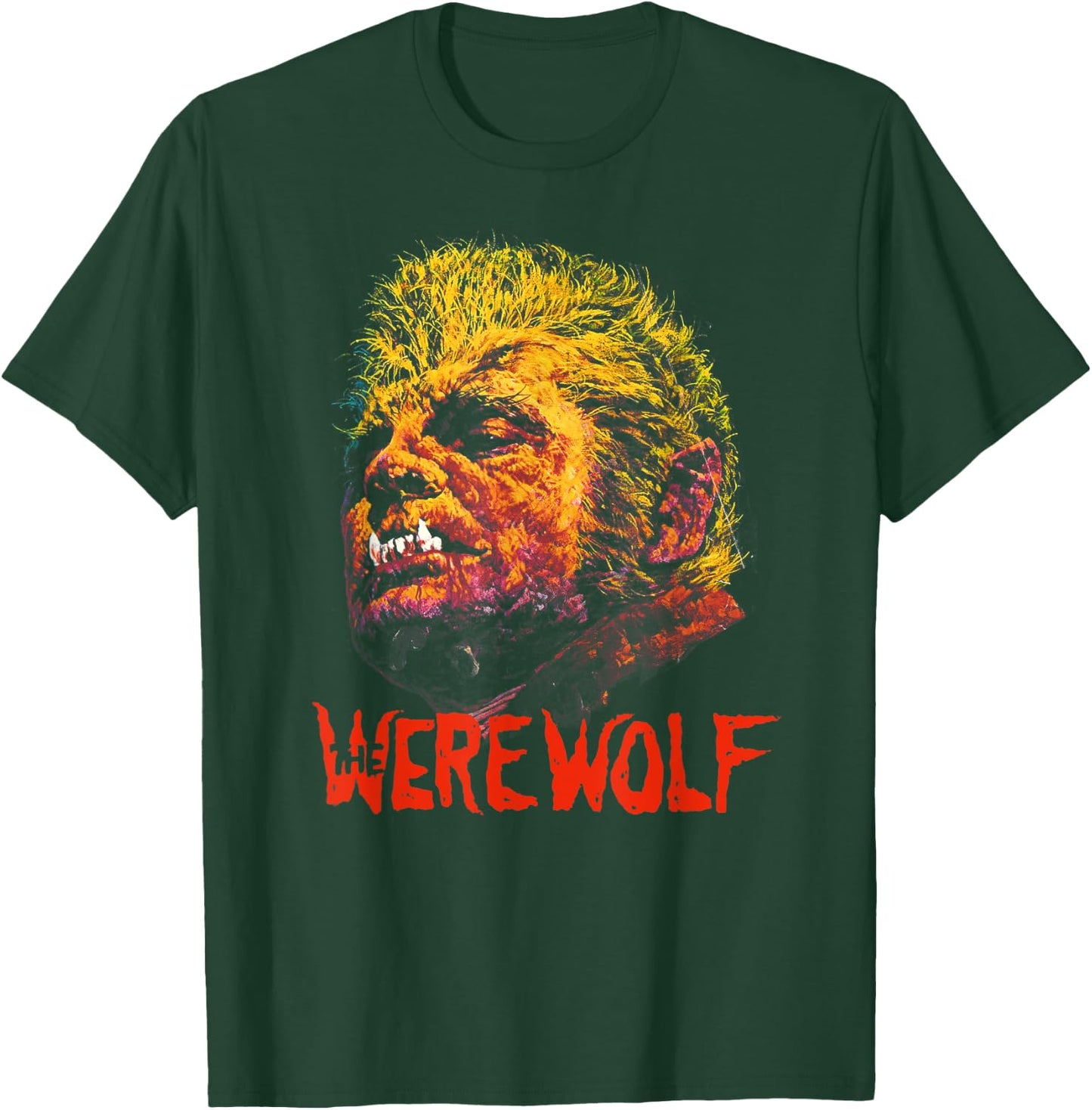 Werewolf Lycanthropy Vintage Monster Horror Movie Fan T-Shirt - T-Shirt | Forest