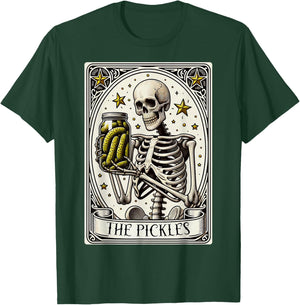 The Pickles Tarot Card Skeleton Canning Season Gardener T-Shirt - T-Shirt | Forest