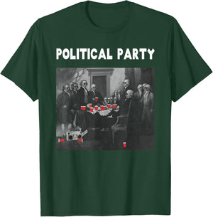Funny Political Party Beer Drinkers Founding Fathers T-Shirt - T-Shirt | Forest