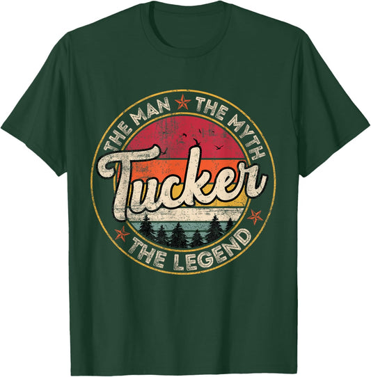 Tucker The Man The Myth The Legend Personalized Name T-Shirt - T-Shirt | Forest