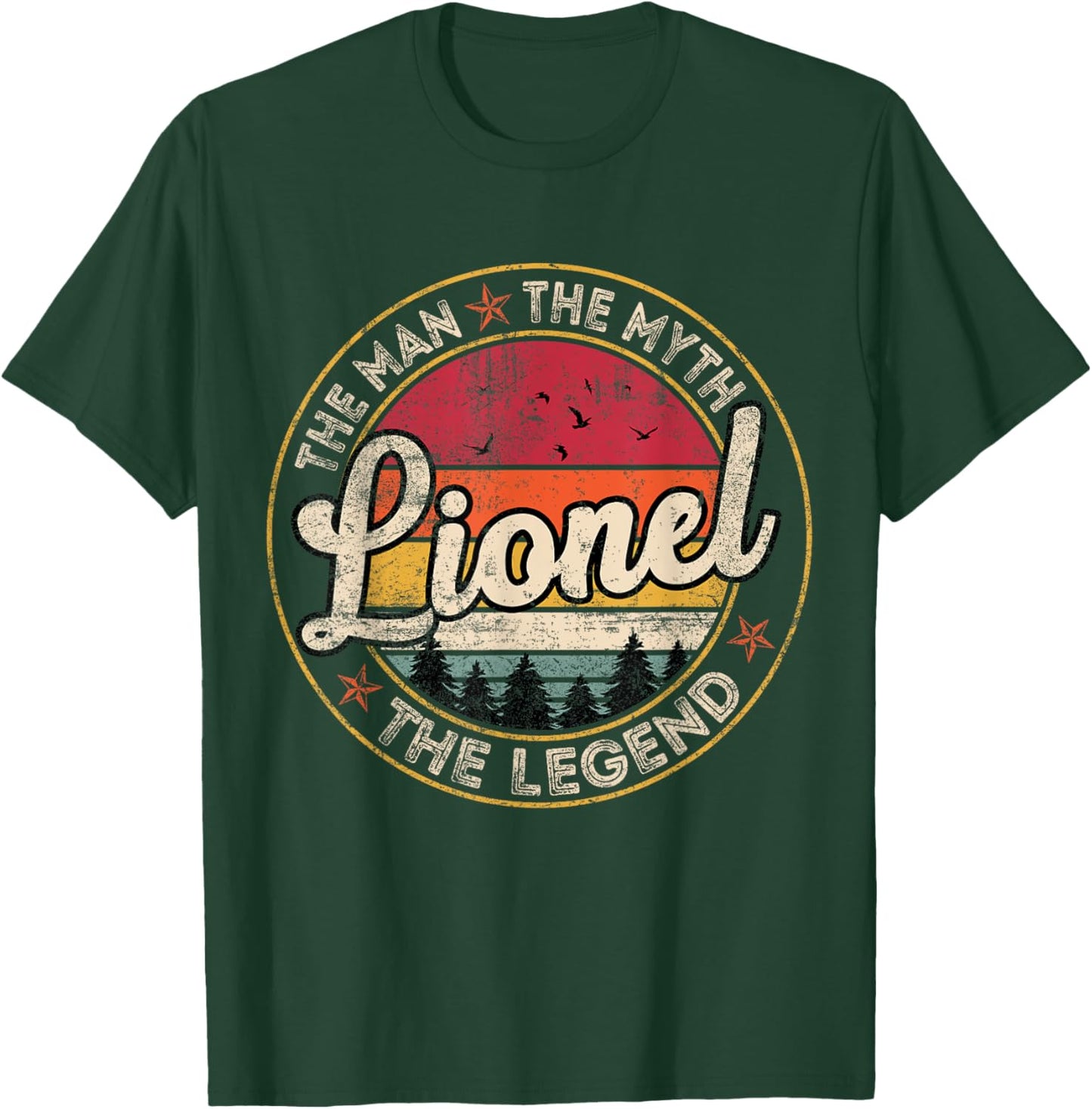 Lionel The Man The Myth The Legend Personalized Name T-Shirt - T-Shirt | Forest