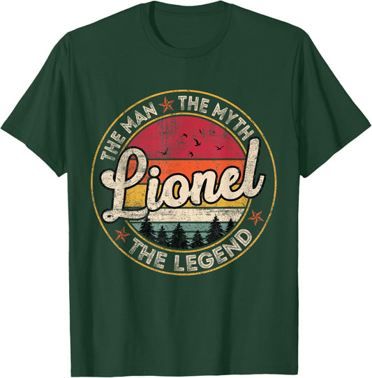 Lionel The Man The Myth The Legend Personalized Name T-Shirt - T-Shirt | Forest