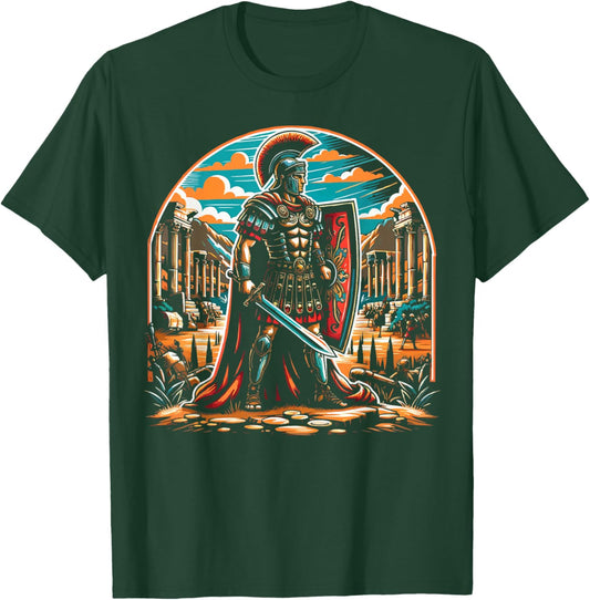Roman Legionnaires Gladiator Ancient Rome Roman Empire T-Shirt - T-Shirt | Forest