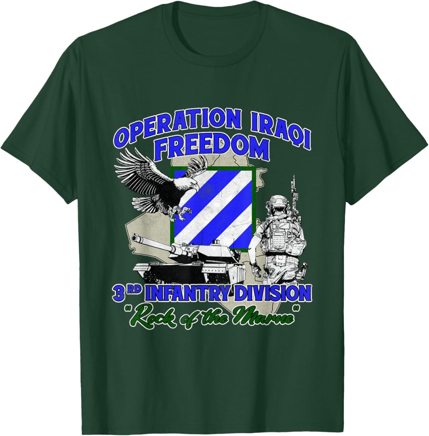 3rd Infantry Division - Operation Iraqi Freedom OIF Veteran T-Shirt - T-Shirt | Forest